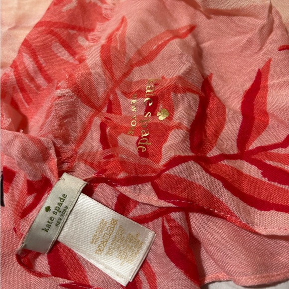 kate spade Pink Flamingo Print Lightweight Scarf - Picture 5 of 10